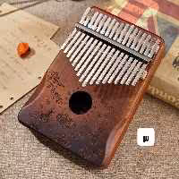 کالیمبا سگا Cega مدل CK03 رنگ قهوه ای طرح درنا  - پیانو انگشتی