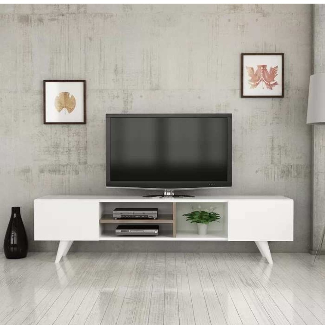 میز تلویزیون ام دی اف پایه دار عرض 140