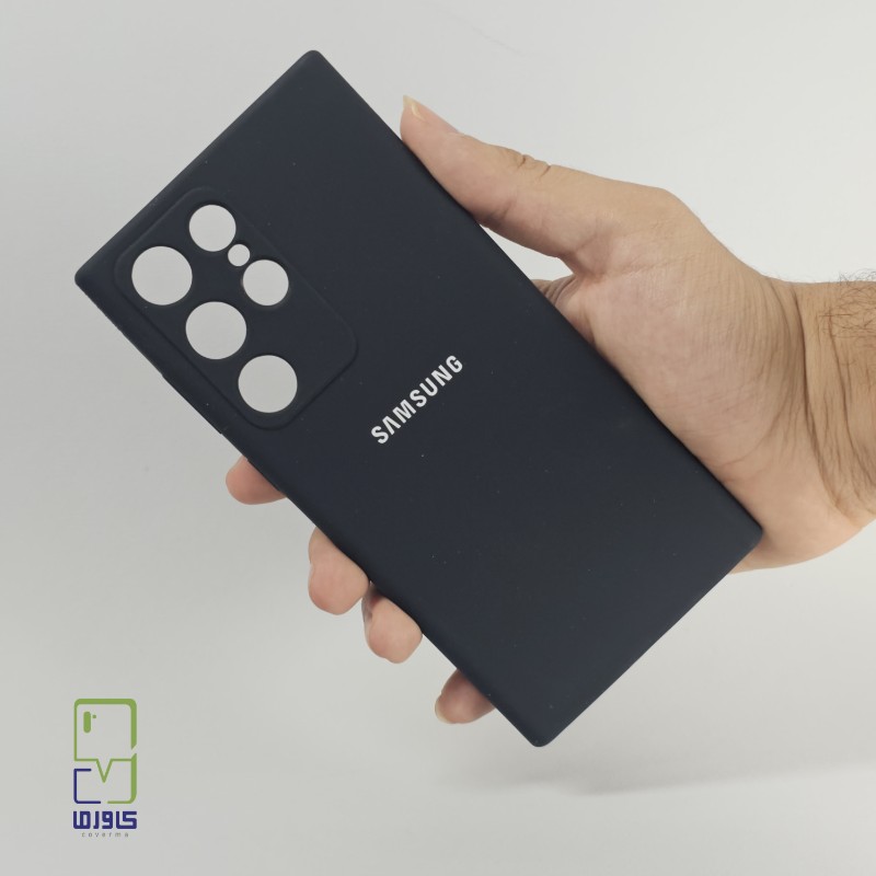 قاب گوشی سامسونگ S23 الترا سیلیکونی|مشکی samsung s23 ultra