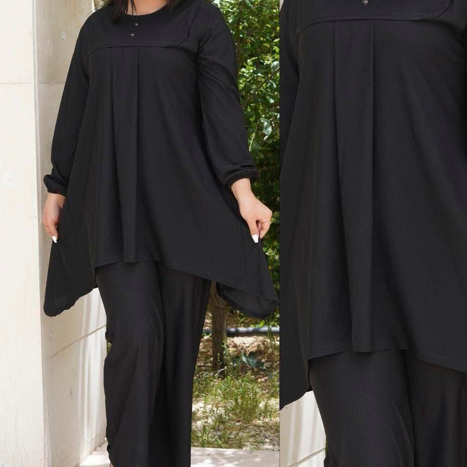 تونیک شلوار یقه مغزی