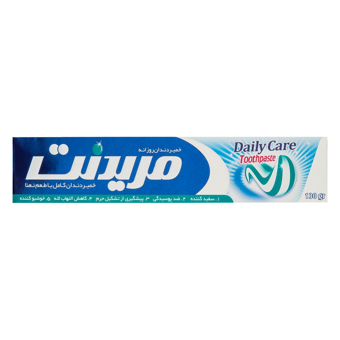 خمیردندان کامل ژله ای دو رنگ نعنایی مریدنت ( merident ) وزن 100 میلی لیتر