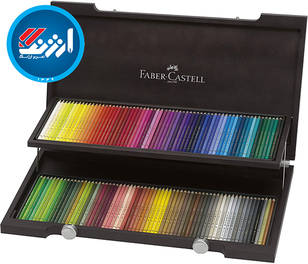 مداد رنگی 120رنگ پلیکروم فابر کاستل اصل جعبه چوبی Colored pencil polychromos faber castell