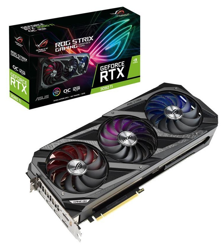 کارت گرافیک  ایسوس  مدل ROG-STRIX-RTX3080TI-O12G-GAMING حافظه 12 گیگابایت
