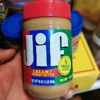 کره بادام زمینی جیف قرمز Jif Creamy peanut butter454gr

