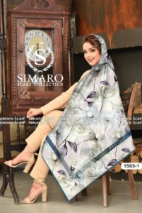 روسری حریر کرپ 140