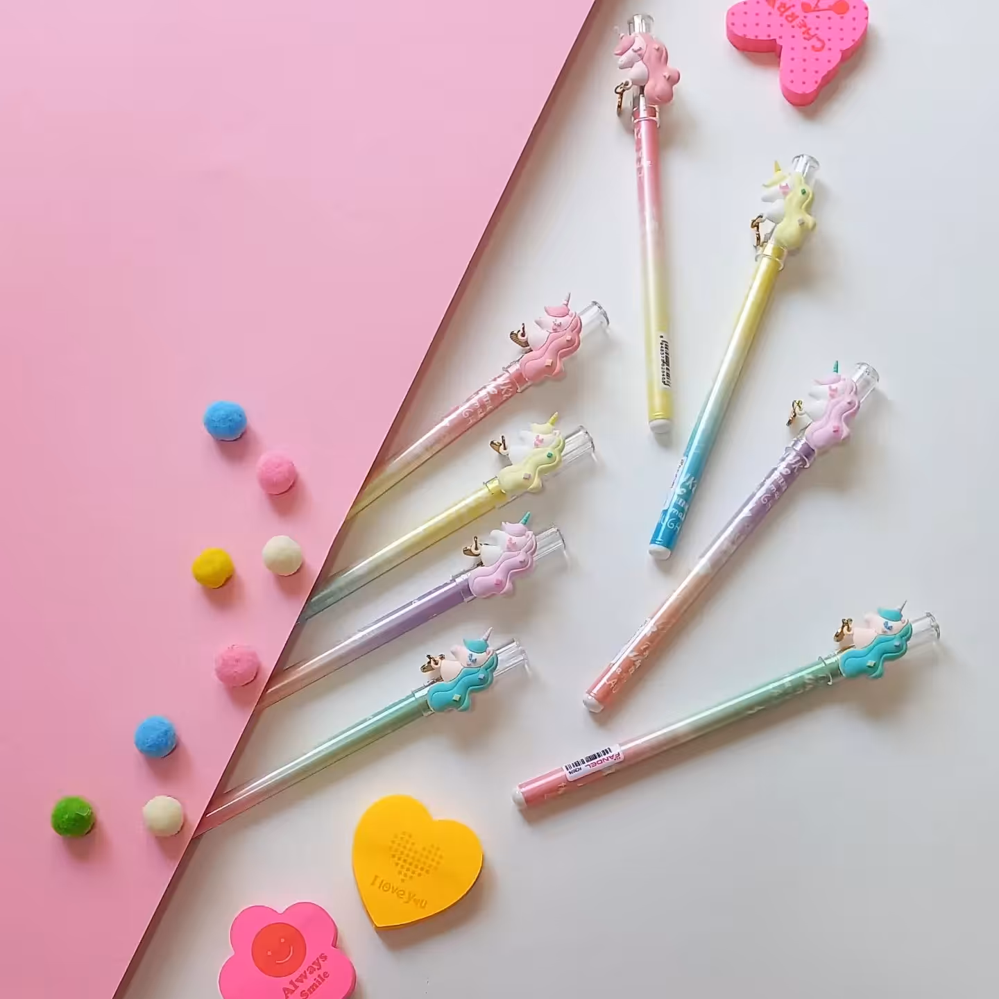 رواننویس یونیکورن آویزدار نوک ریز جوهر آبی