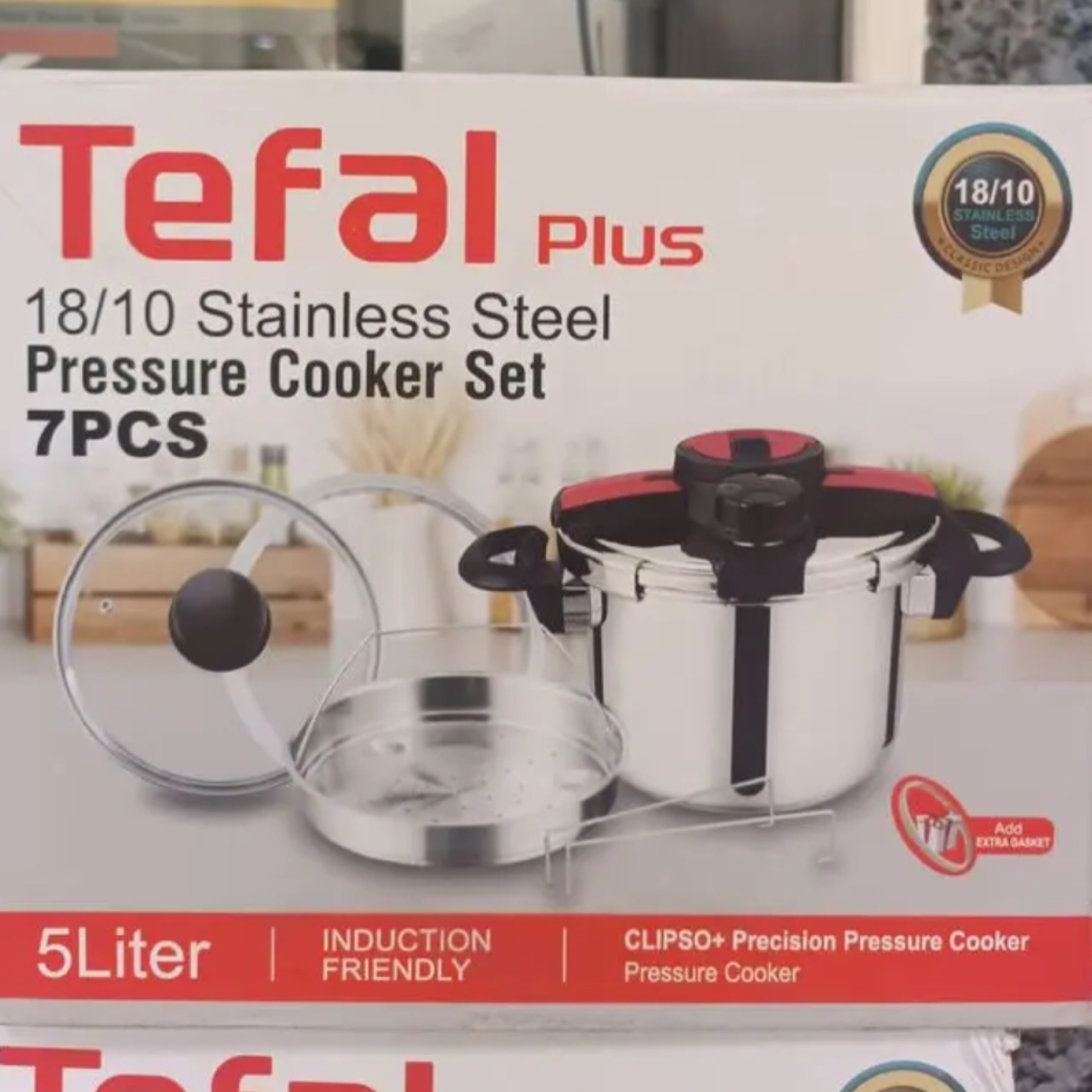 زودپز تک دو دسته کلیپسی تفال 5 لیتری 