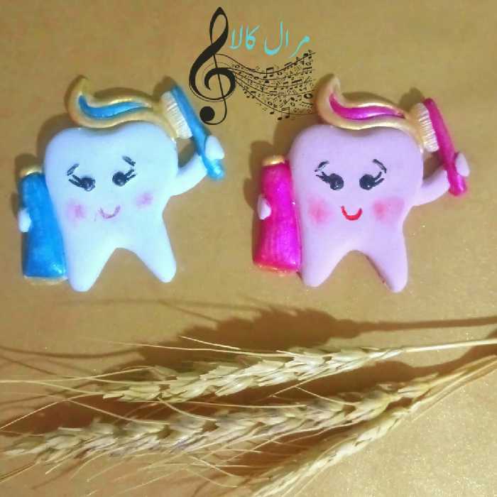 گیفت دندانی نوزاد قابل سفارش در رنگبندی های متنوع و سفارشی 