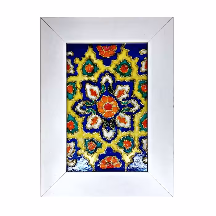 تابلو ویترای طرح سنتی سایز13در17 مناسب دکوری و جاکلیدی