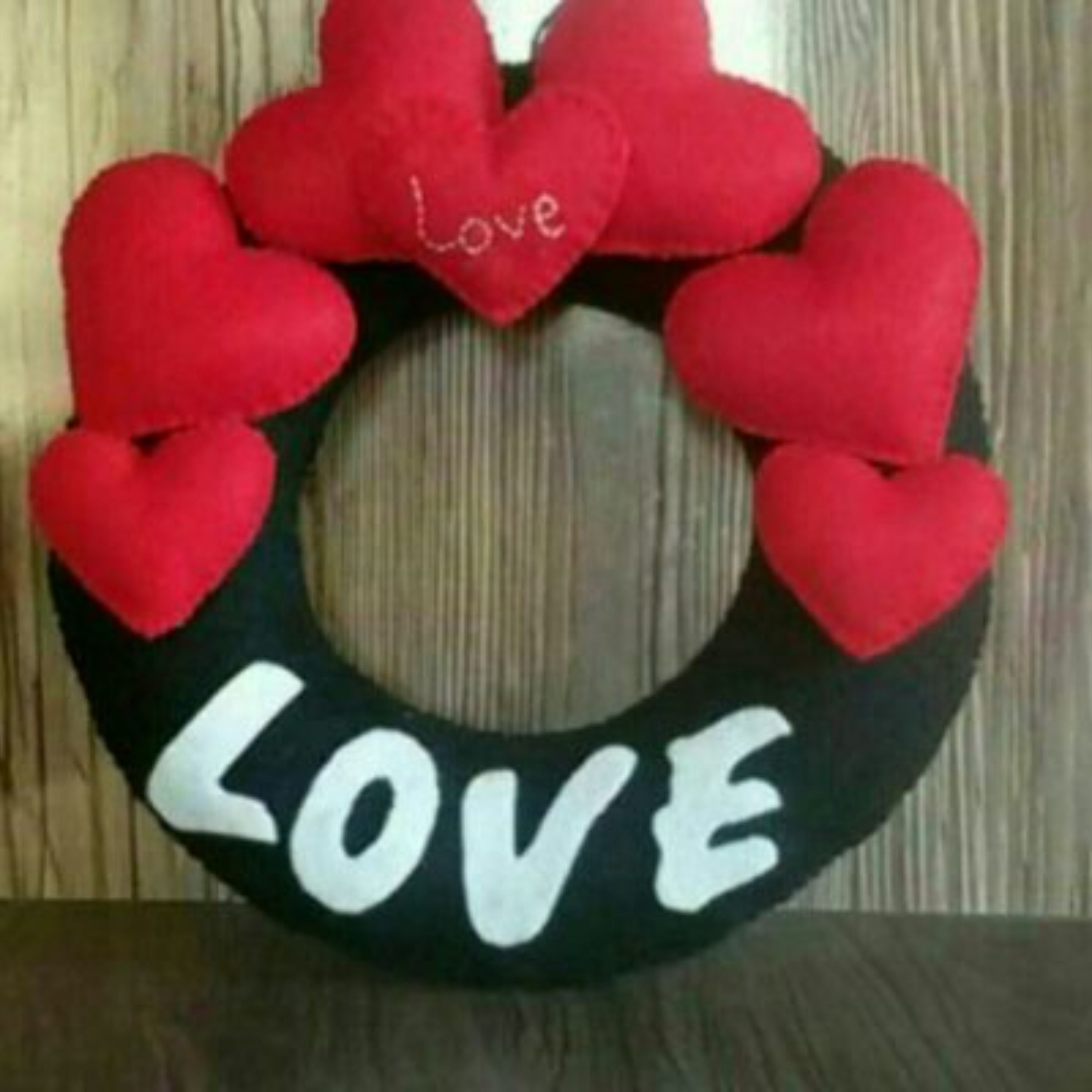 حلقه آویز نمدی (طرح قلب)