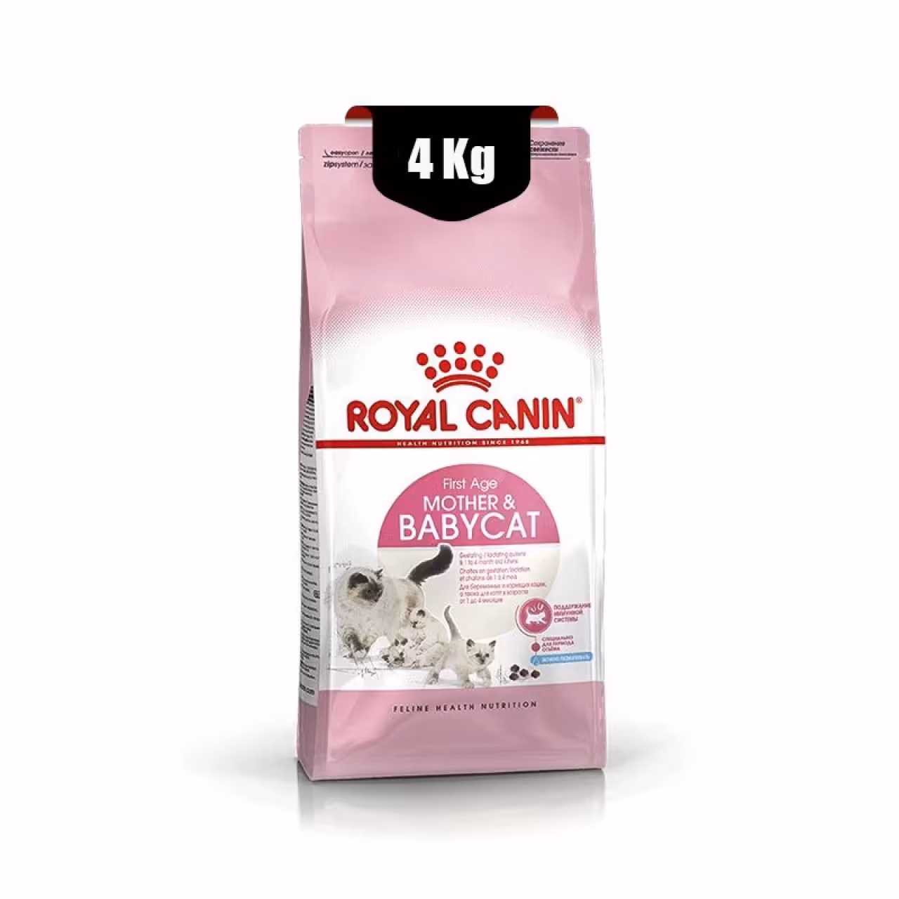 غذای خشک بچه گربه و مادران شیرده و باردار رویال کنین وزن 4 کیلوگرم