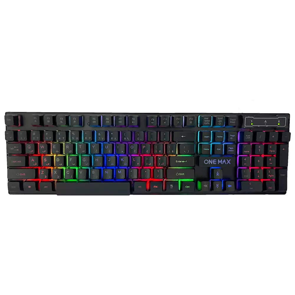 کیبورد سیم دار گیمینگ وان مکس مدل G5100 | ژیوار مارکت - لپتاپ استوک، لوازم جانبی موبایل و کامپیوتر