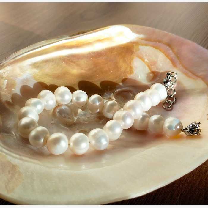 دستبند مروارید اصل پرورشی 8 میل