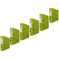 زونکنA4 سلفونی لبه فلزی تیگل دار سبز فسفری ( بسته 6 عددی)