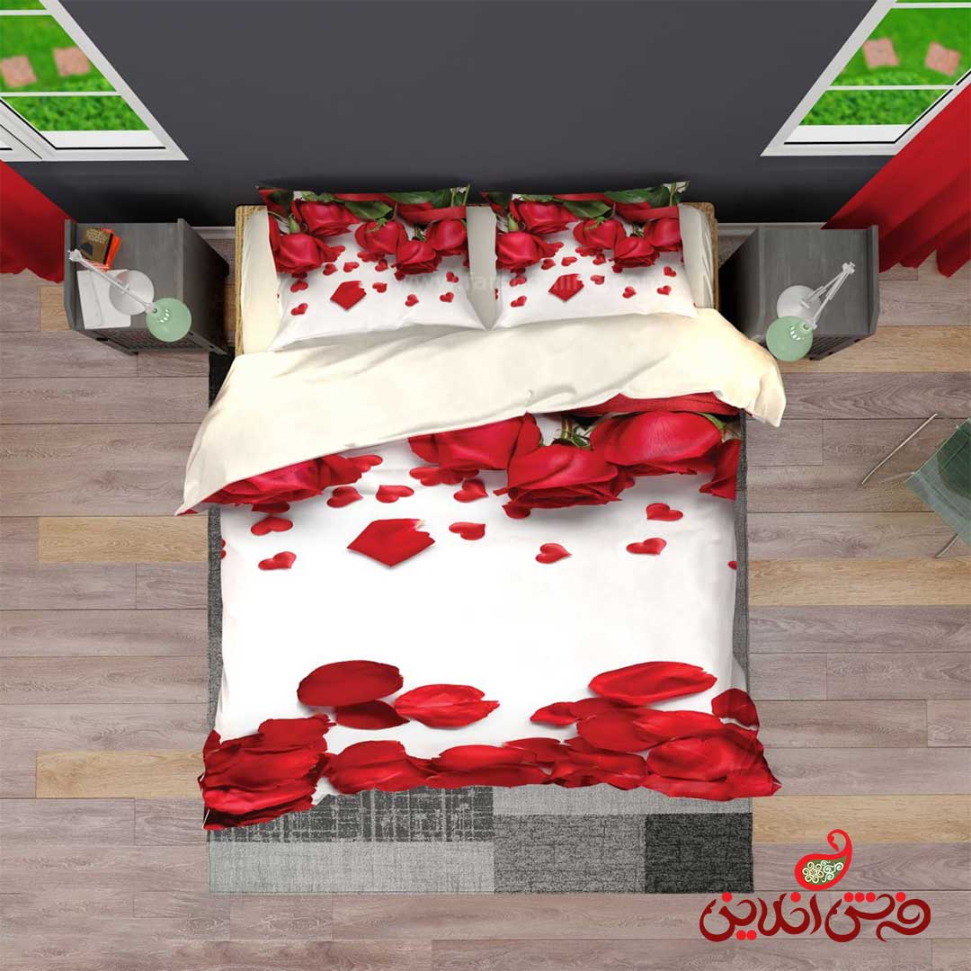 روتختی طرح گل رز کد 2864