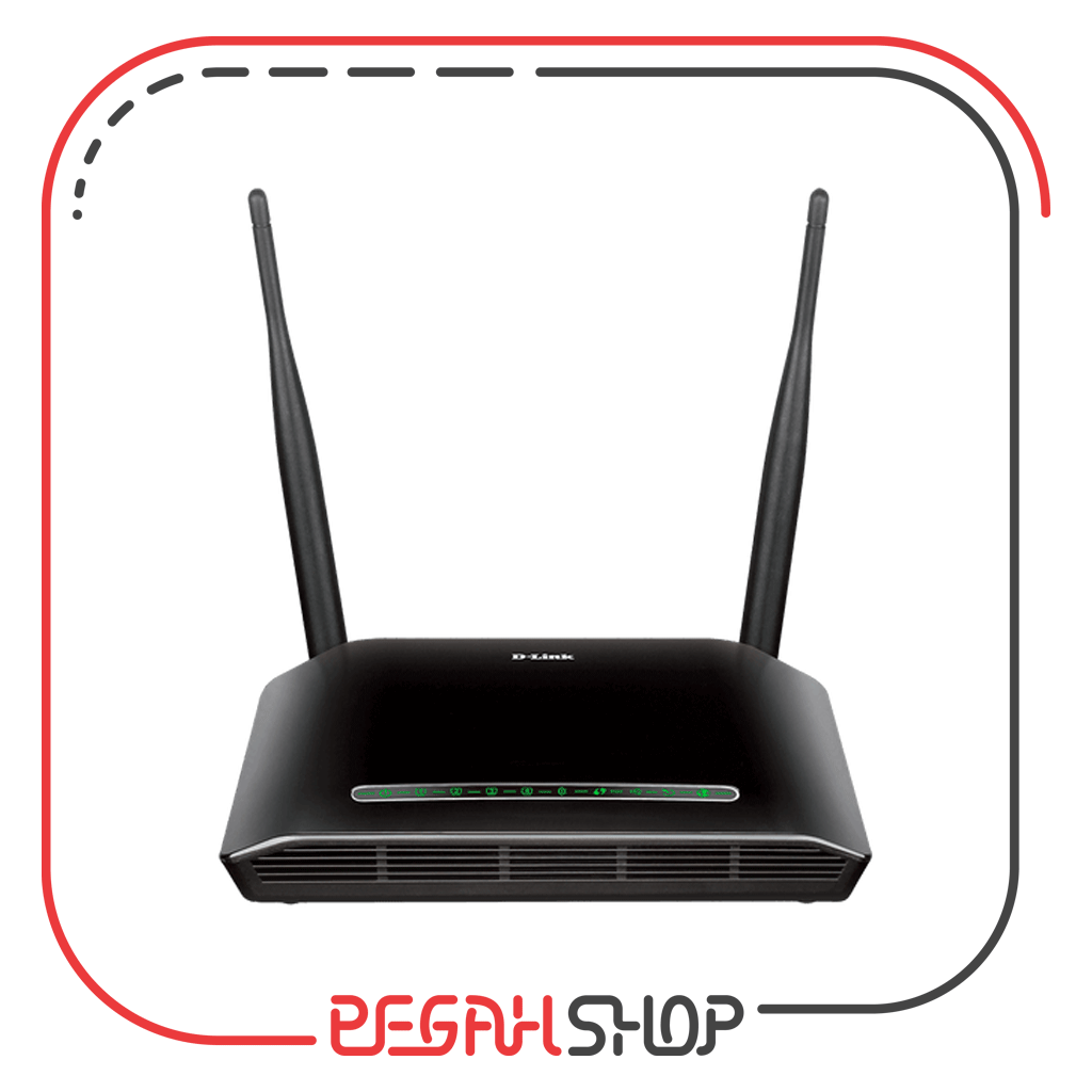 مودم-روتر بیسیم دی-لینک ADSL2/2 N300 مدل DSL-2790U