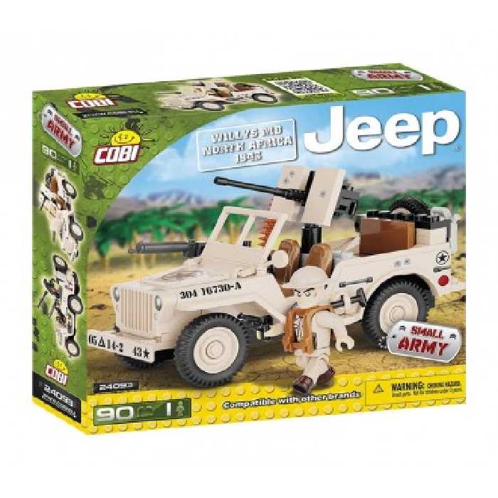 اسباب بازی ساختنی مدل جیپ Cobi Jeep Willys MB North Africa 1943