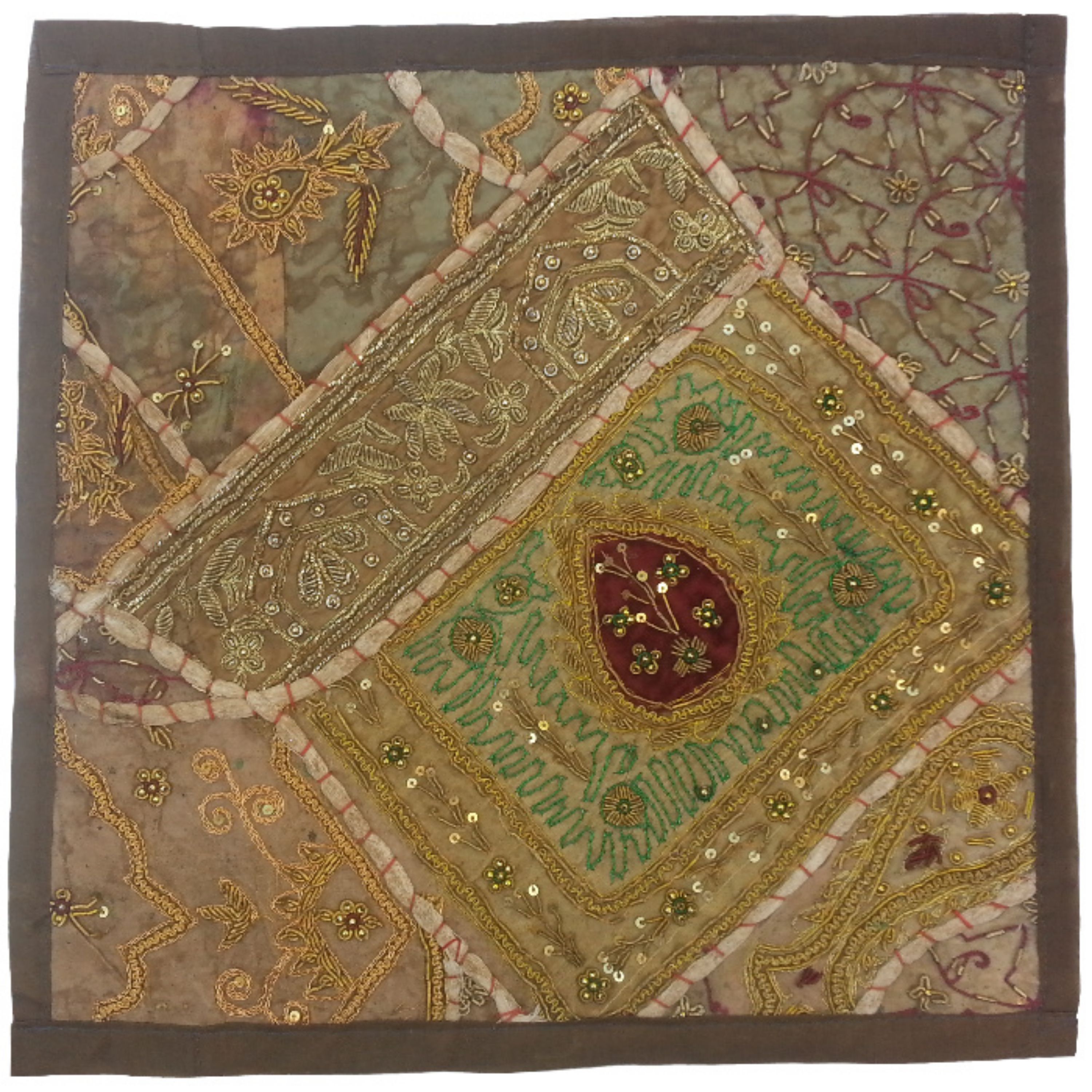 وسط میزی کوچک عسلی سرمه دوزی پر کار کد QUSERPOR17