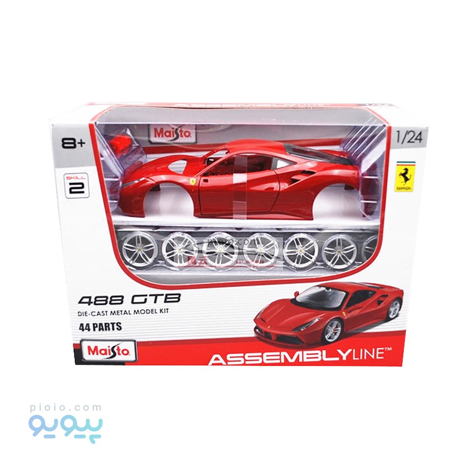 ماکت خودرو ساختنی ماشین فراری مدل 488GTB