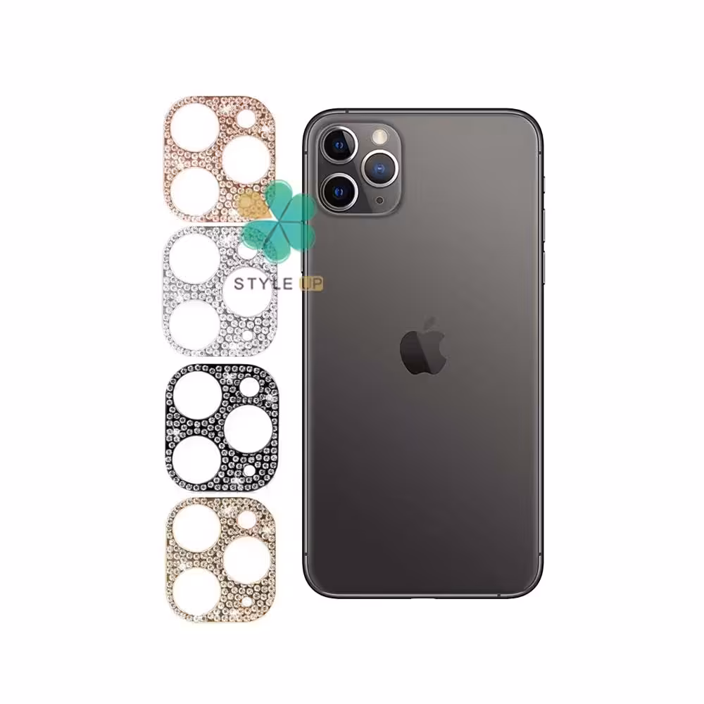 محافظ لنز گوشی اپل آیفون Apple iPhone 11 Pro مدل نگین دار