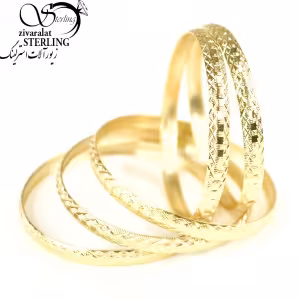 النگو نقره ایتالیایی طرح لوزی و مربع کد30