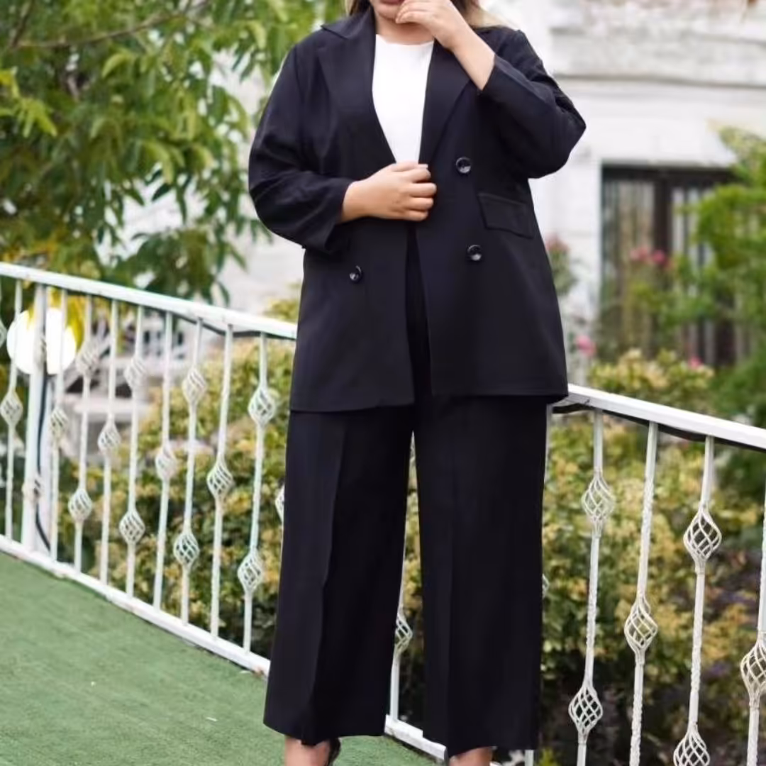 کت و شلوار ست سایز بزرگ جنس کرسپو سایز 46 تا 54 