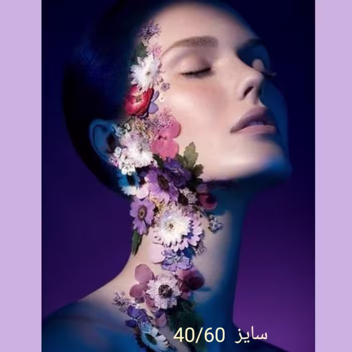 تابلو  دکوراتیو فتو رزین سایز40 در 60کار دست بسیار زیبا مدرن