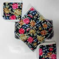 جا مهری گلدار  جیبی 3 عدد