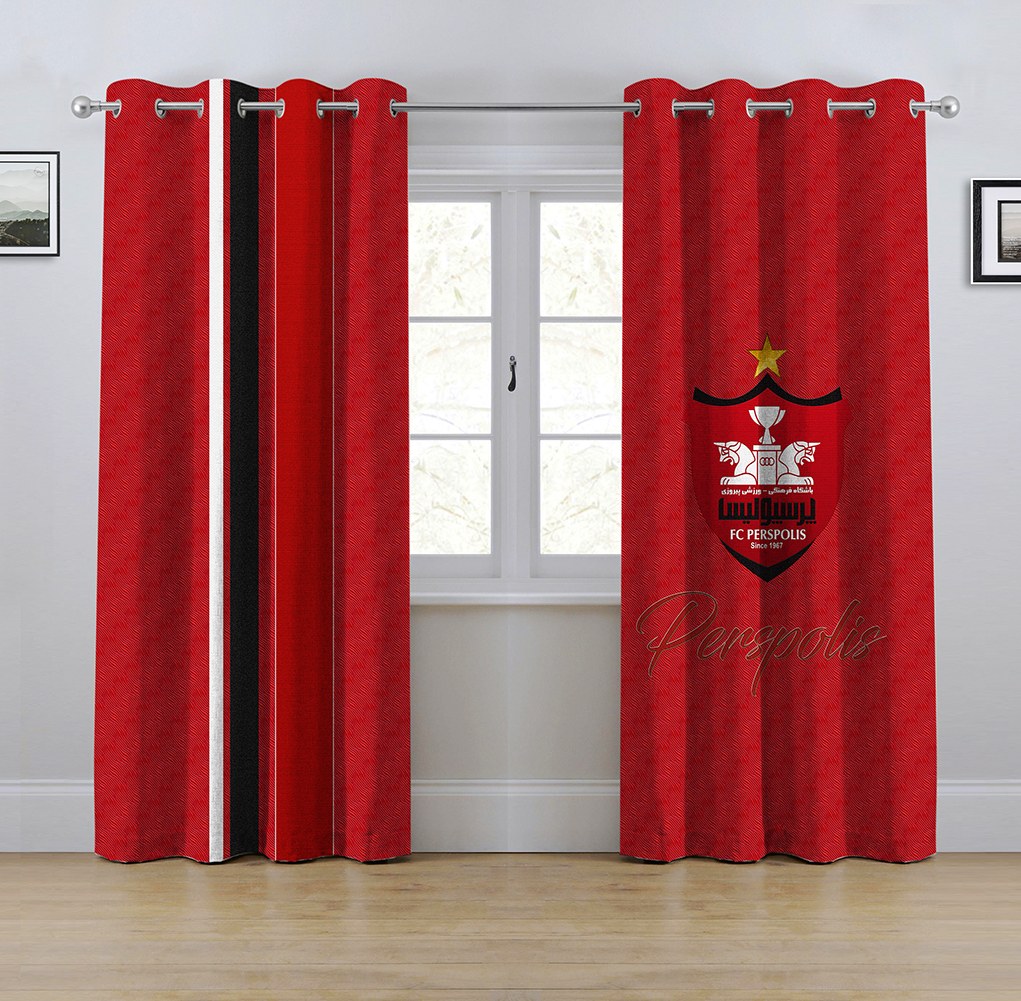 پرده پانچی مدل پرسپولیس ابعاد ارتفاع 280درعرض145