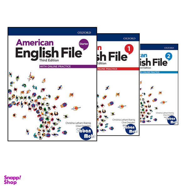 کتاب American English File Starter-1-2 Third Edition / اثر جمعی از نویسندگان انتشارات زبان مهر 3 جلدی