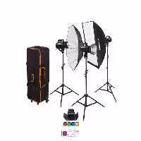 کیت فلاش استودیویی پر سرعت GEMINI GS200II با قدرت 200 ژول