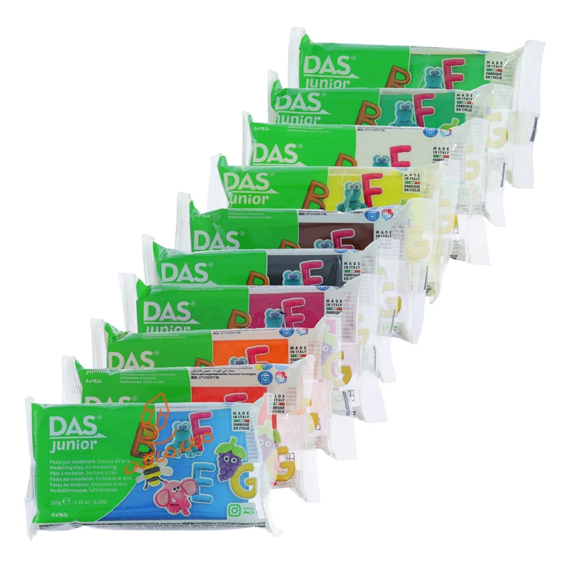 قیمت و خرید خمیر مجسمه سازی 10 رنگ داس DAS