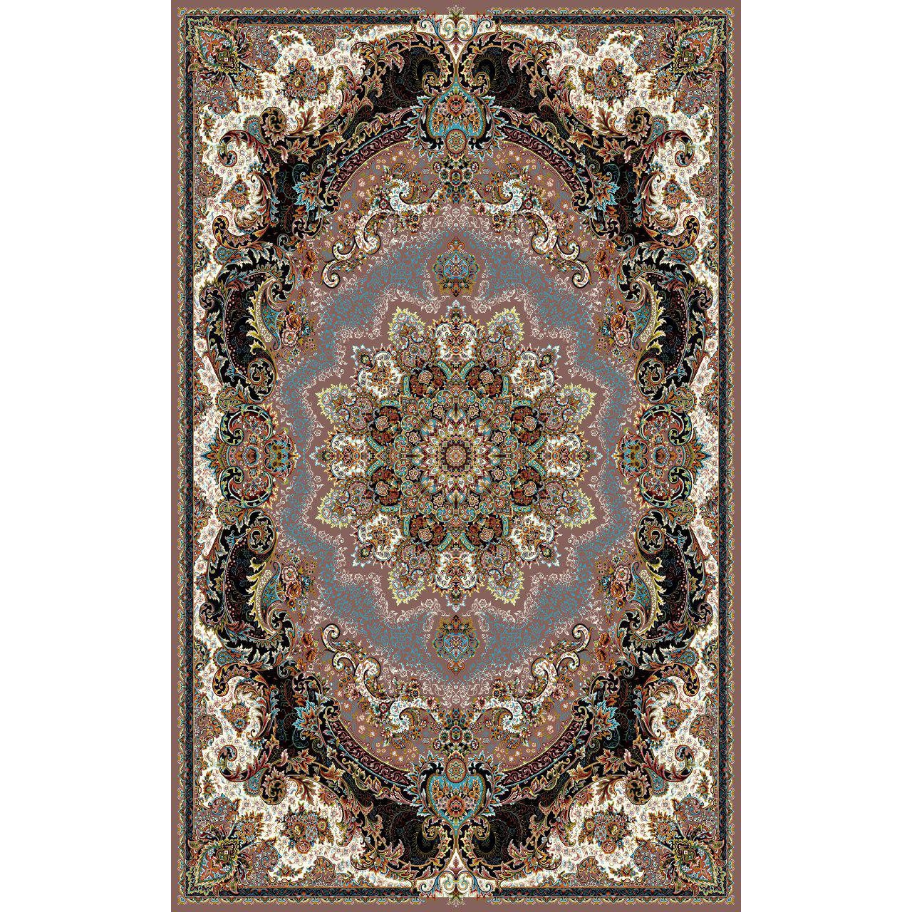 فرش نقش ژاله گردویی رنگ 700 شانه 12 متری