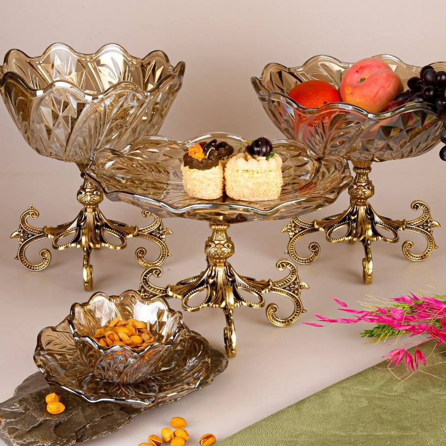 سرویس 15 پارچه شامپاین پایه برنج