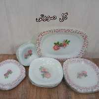 سرویس غذاخوری آذین اوپال 25 پارچه گل صورتی 