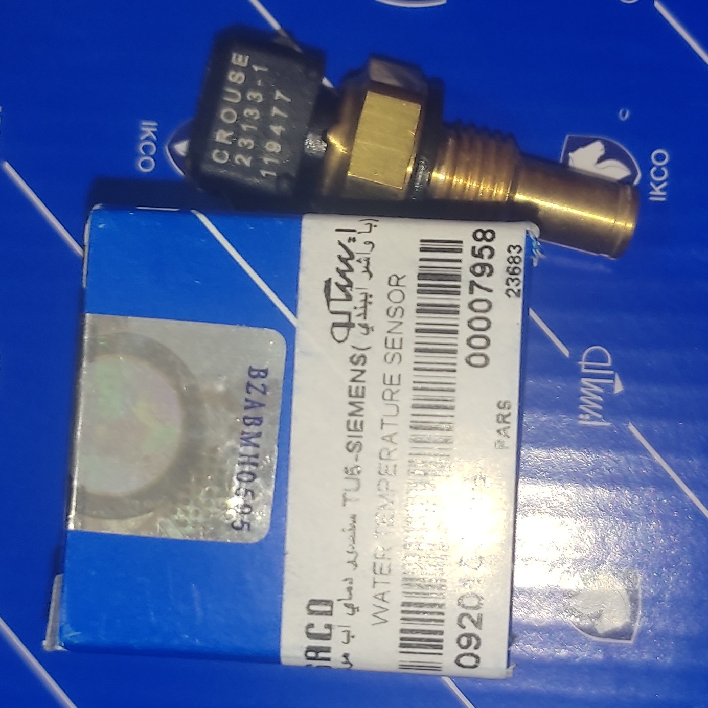 سنسور فشنگی دمای آب موتور مشکی پژو پراید سمند پارس زیمنسTU5