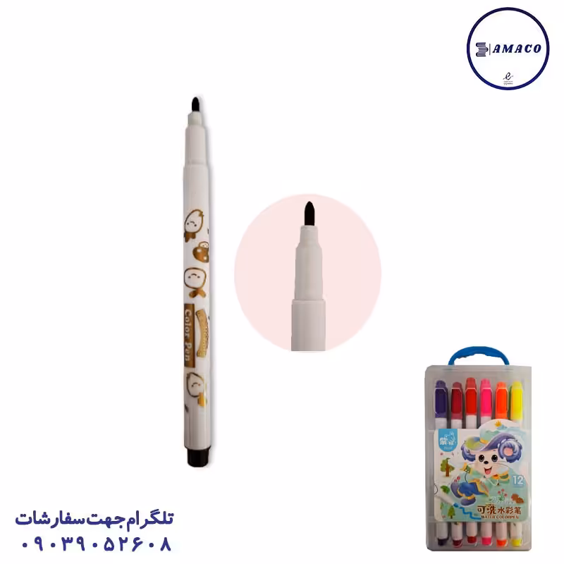 ماژیک 12  رنگ کیفی 206