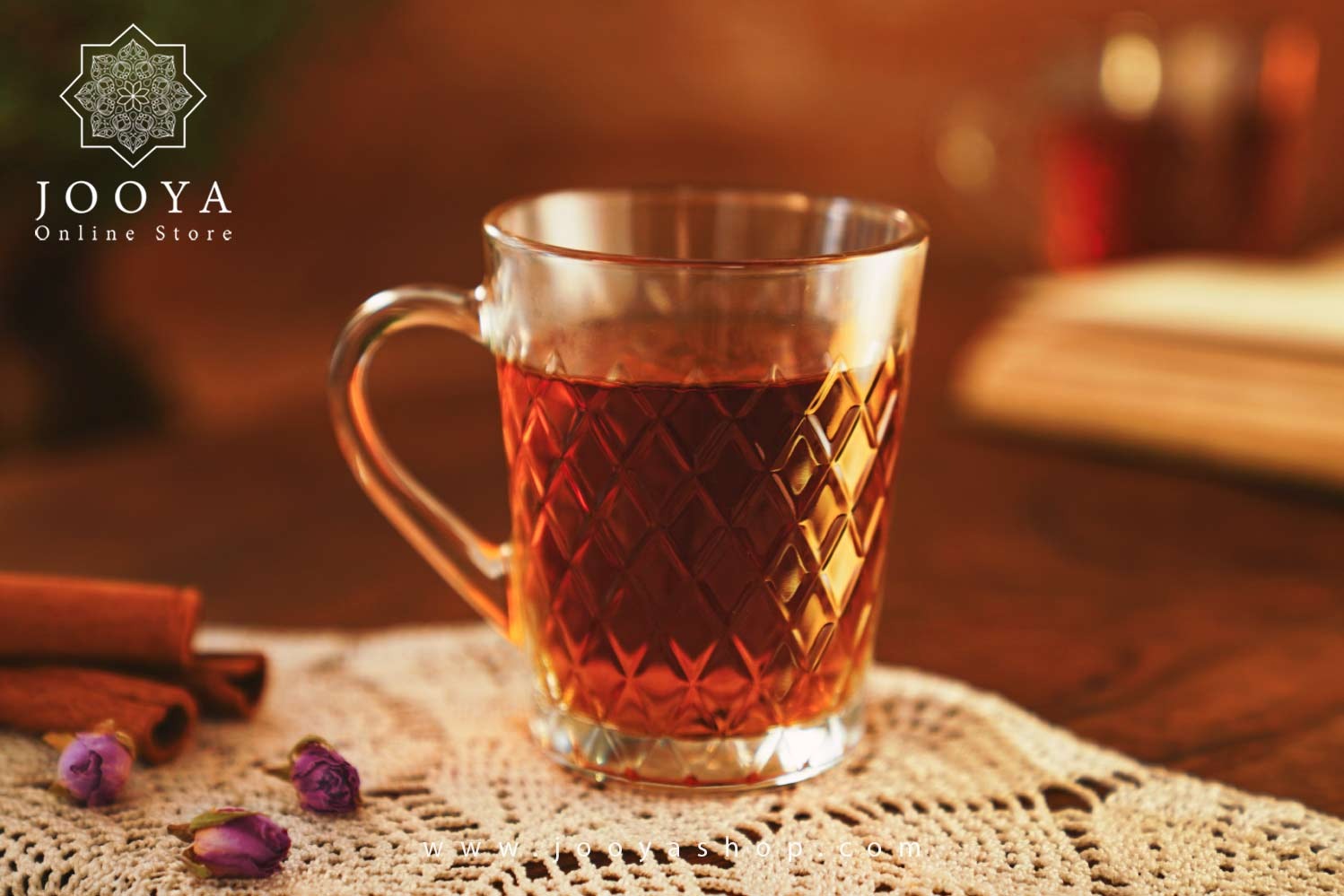 لیوان دسته دار روبی ست 6 عددی پاشا باغچه