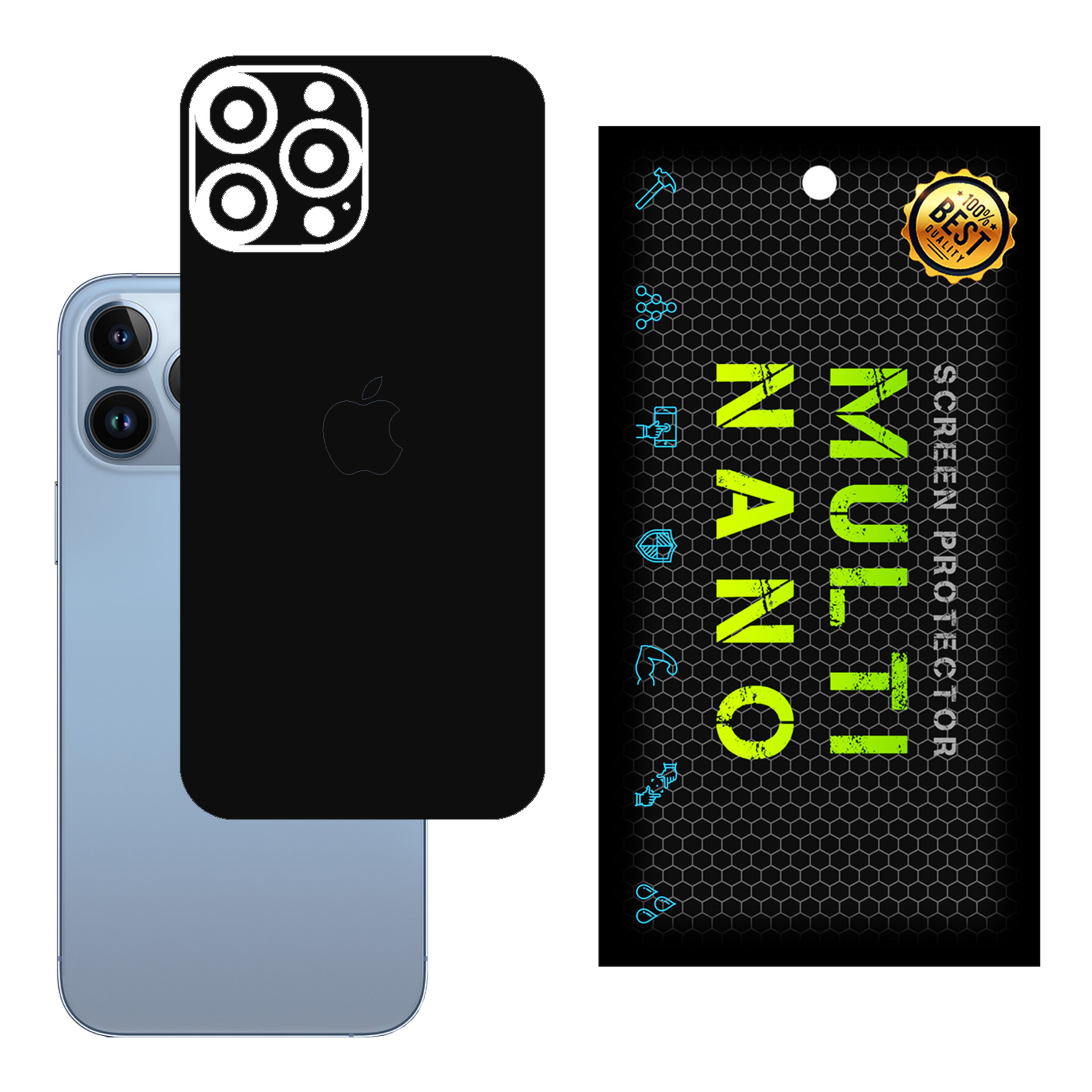 برچسب پوششی MultiNano مدل X-F1M-Black برای پشت موبایلiPhone 13 Pro Max