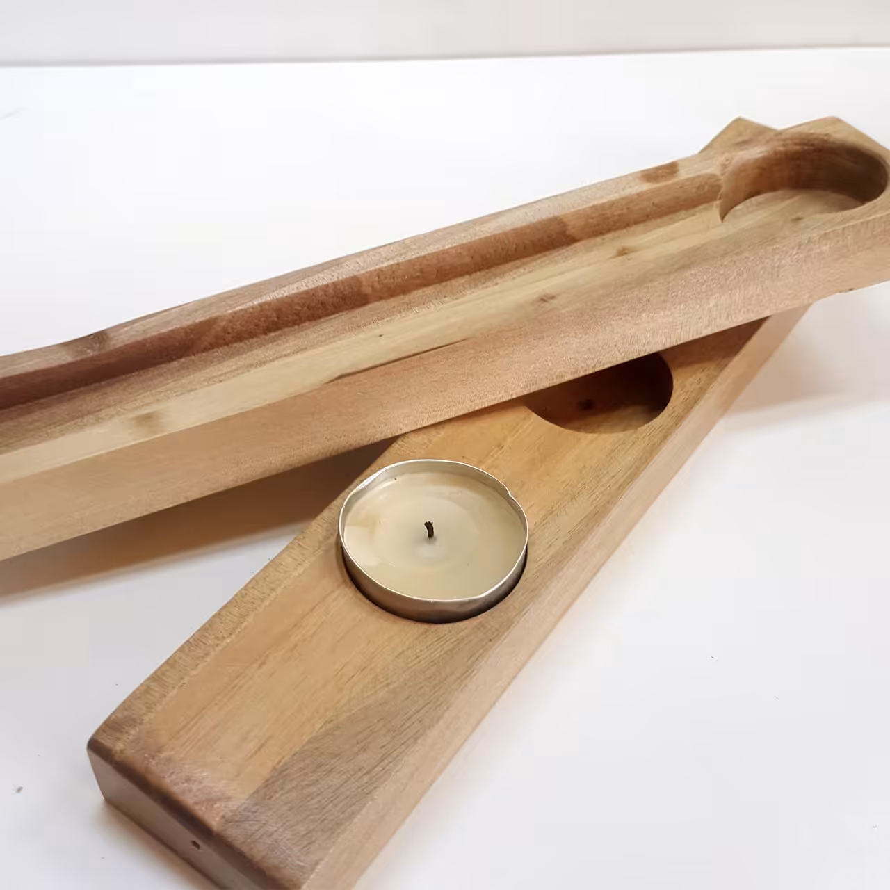 جای عود و شمع وارمر چوبی 2 طرفه