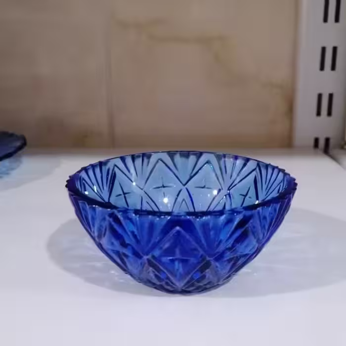 پیاله صنایع دستی آبی قطر دهنه 11سانت و ارتفاع 6سانت