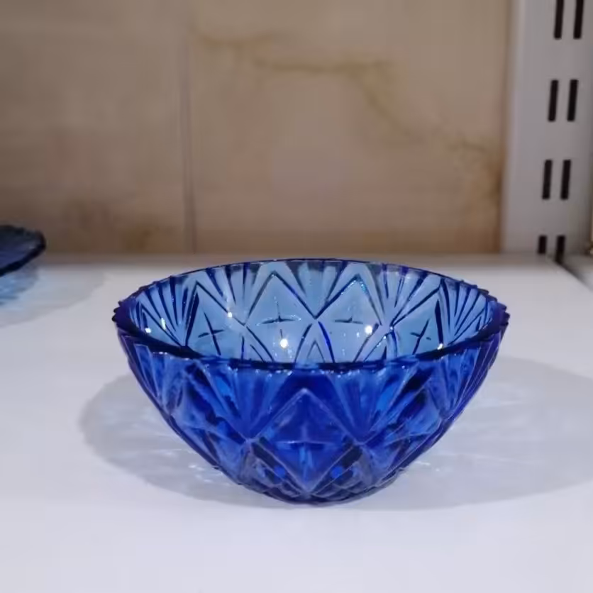 پیاله صنایع دستی آبی قطر دهنه 11سانت و ارتفاع 6سانت