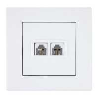 سوکت تلفن دوقلو پارت مدل تابش