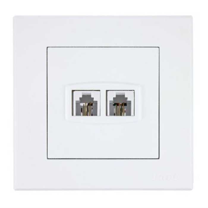 سوکت تلفن دوقلو پارت مدل تابش