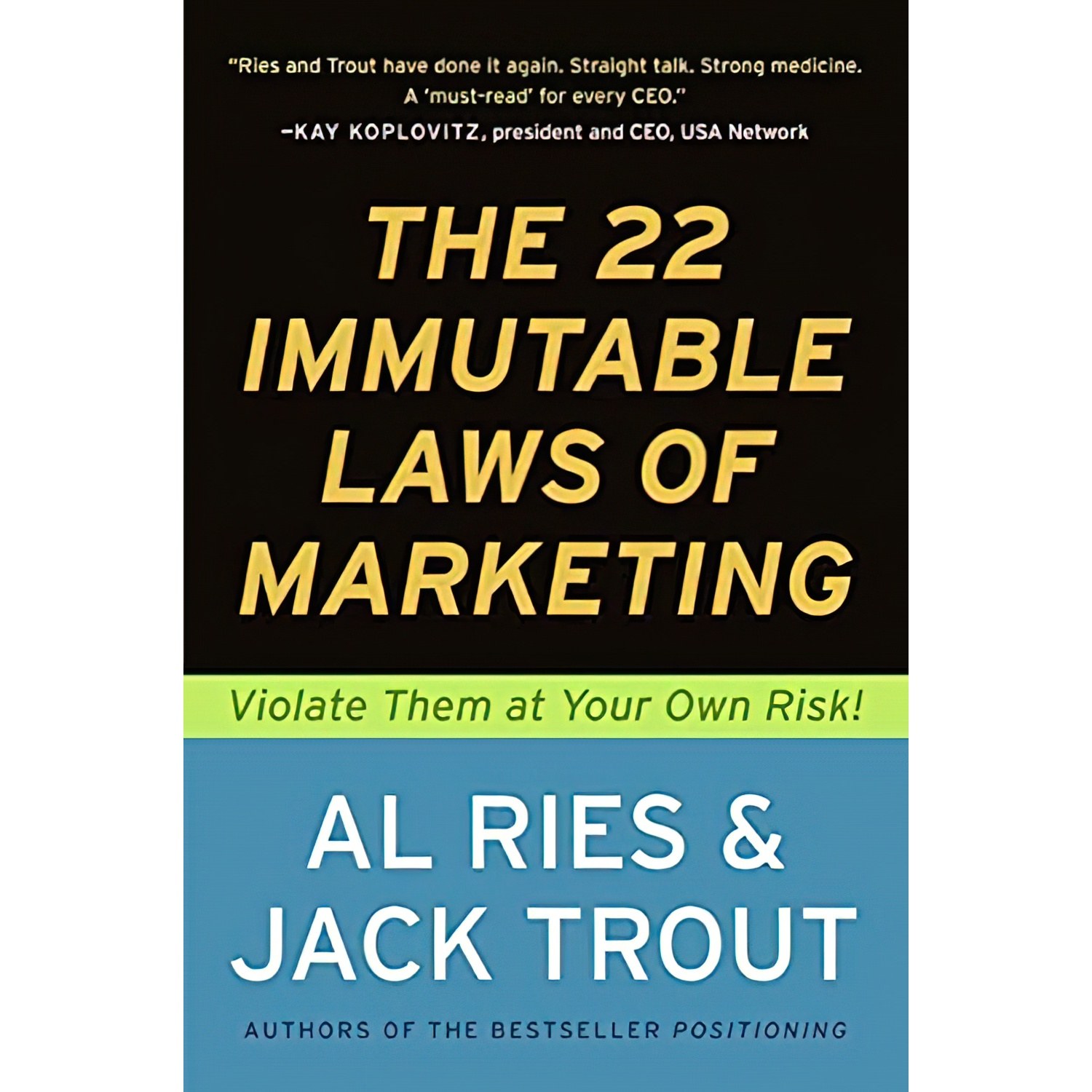کتاب زبان اصلی The  Immutable Laws of Marketing اثر Al Ries and Jack Trout