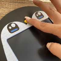 تبلت جادویی یا کاغذ دیجیتالی طرح پنگوئن 