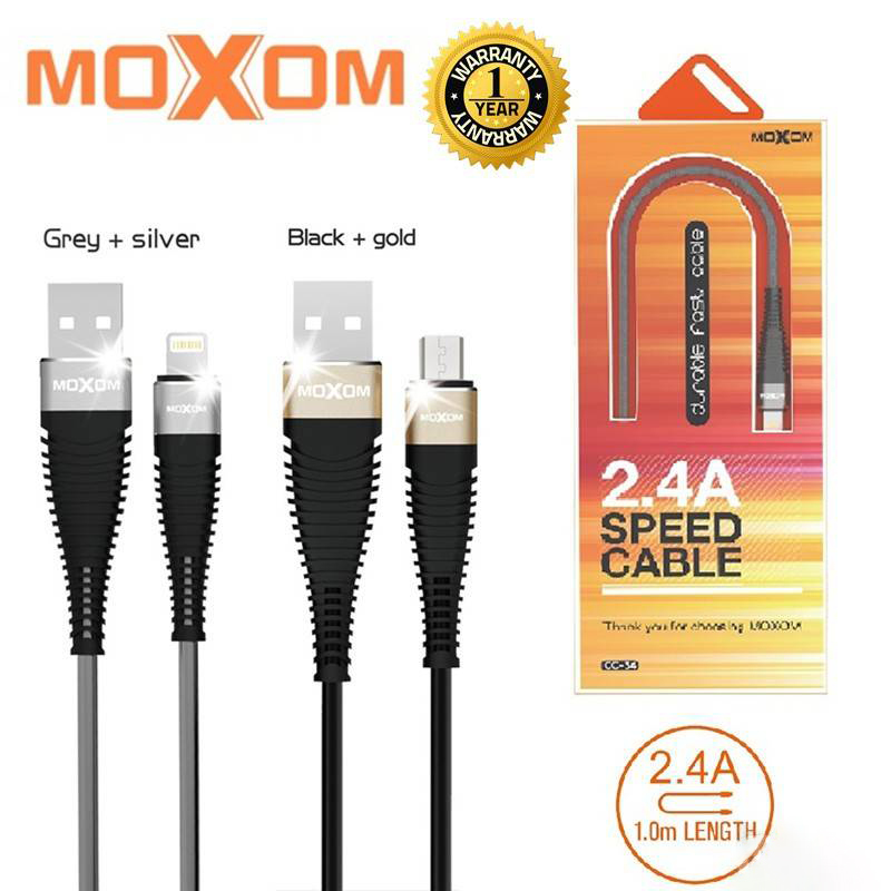 کابل شارژ microUsb موکسوم مدل CC-34