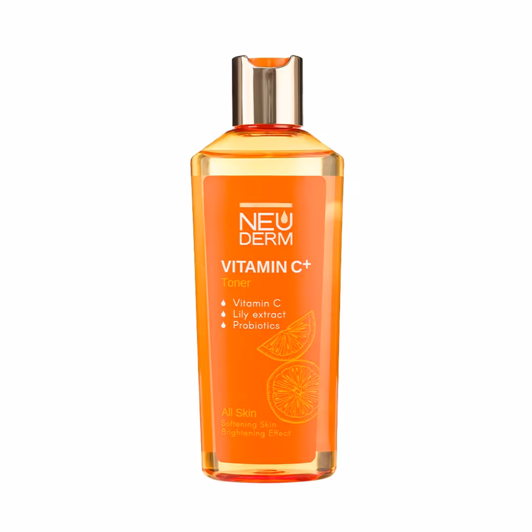 تونر پاک کننده صورت نئودرم مدل  Vitamin C مناسب پوست نرمال تا خشک و انواع پوست 200 میل