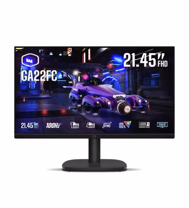 مانیتور گیمینگ کولر مستر مدل GA22FC سایز 21.45 اینچ