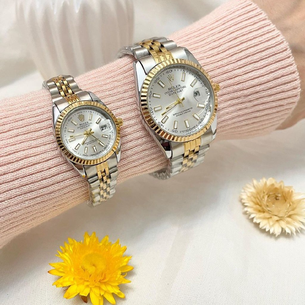 ساعت زنانه و مردانه مارک رولکس استیل تک 405 هزار ست 810 هزار